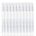 ツイストペン 6本セット5ml 透明 詰め替え 回転式 メイク容器 ねじれブラシ空のネイルオイルペン ネイルオイル 香水 チューブ ブラシ 繰り出し式メイク容器 旅行 ツイストペン