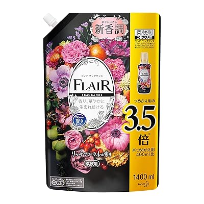 【大容量】フレアフレグランス 柔軟剤 リッチフローラルの香り 詰め替え 大容量 1400ml