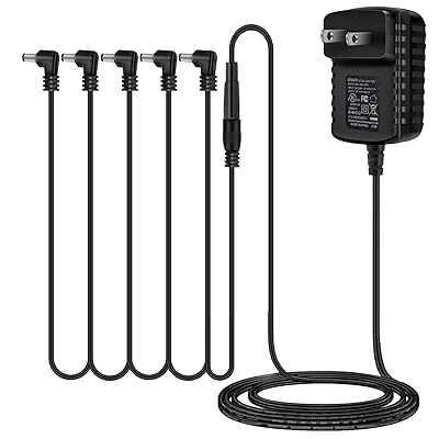 エフェクター電源 5チャンネル 9V DC 1A(1000mA) パワーサプライ 電源供給 エフェクターペダル用 エレキギター用 エフェクター電源 (5チャンネル電源)
