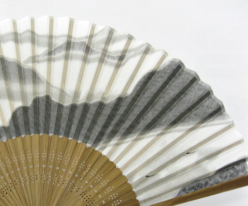 【墨絵】【水墨画】【夏用シルク扇子】【メール便OK】 【墨絵】【水墨画】【夏用シルク扇子】【メール便OK】