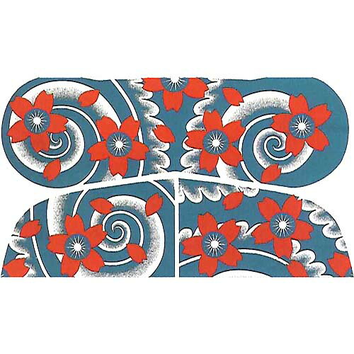「桜吹雪・大」【PaperTattoo・大】【祭化粧】(簡易入れ墨)【20cm×35cmのビッグサイズ!】