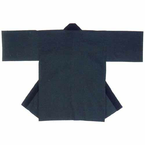 無地半纏【濃緑・深緑・ダークグリーン】【綿100％・フリーサイズ】【衿や背中に名入れできます】