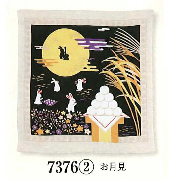 レーヨン丹後ちりめん、友禅風風呂敷、季節のイベント柄、函入り、ギフトにも【ひなまつり】雛祭り【お月見】十五夜【クリスマス】聖夜