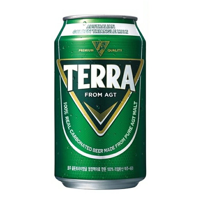 【JINRO】テラビール 缶 355mlx1箱 24缶 韓国版 TERRA 韓国ビール 韓国酒 韓国グルメ 缶ビール
