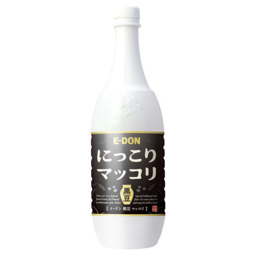 BOX販売【二東・イドン】EDON　黒豆マッコリ1000mlx1箱(15本)　くろまめマッコリ　韓国マッコリ　マッコリ　くろまめ