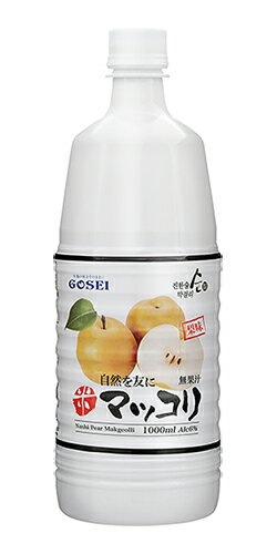 【醇】梨マッコリ1000ml　韓国マッコリ　梨味マッコリ　スンマッコリ　すんマッコリ　マコリ　韓国お酒　韓国白い酒　なしまっこり