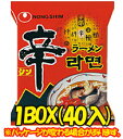 BOX販売【農心】 辛ラーメン120gX1箱(40個) 袋麺 韓国ラーメン 韓国袋ラーメン 辛いラーメン 韓国麺