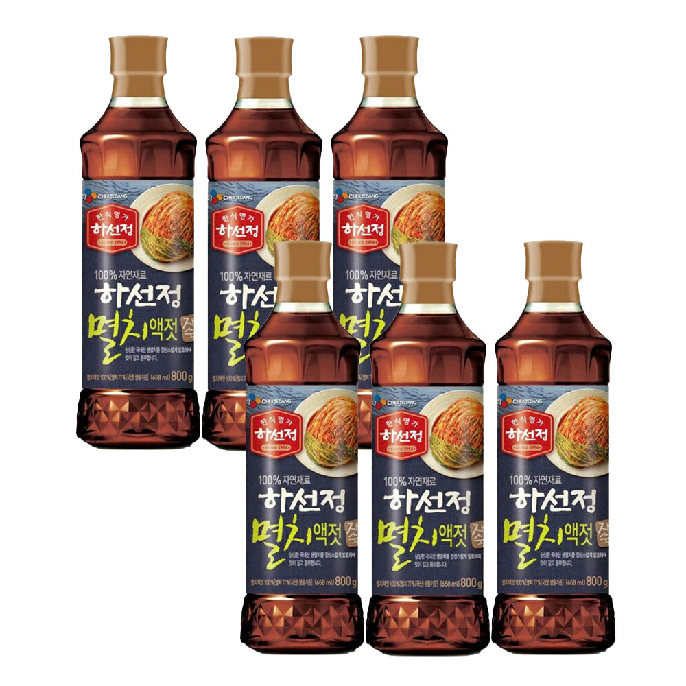 地域別送料無料　 【CJ・ハソンジョン】イワシエキス　800g×6個《食韓国品 韓国食材 韓国料理 韓国食料..