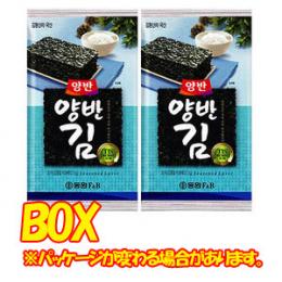 ヤンバン海苔(弁当用) 4号x1箱(24個)　韓国のり　韓国弁当海苔　カットのり　味付けのり　海苔