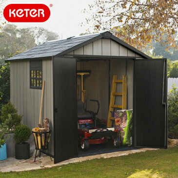 【組立施工付き物置】Oakland 757 Outdoor Shed（ケター　オークランド757 大型屋外収納庫）【大型宅配便Y】代金引換不可/おしゃれ　ケター　ケーター　小屋　物置　収納庫　大型　ガーデニング　タイヤラック　自転車置き場　バイク置き場