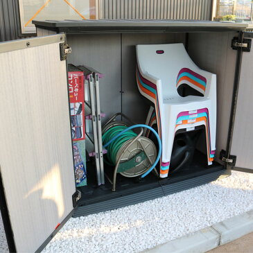 keter Patio Storage（ケター　パティオ物置）【大型宅配便】/ケター　ケーター　物置　ストレージ　収納庫　ストッカー　園芸用品　ガーデニング　タイヤラック　分別　ゴミ箱　ゴミ置き場　おしゃれ/木調/RCP　★