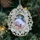 クリスマスツリー オーナメント クリスマス 北欧 おしゃれ かわいい クリスマス雑貨 送料無料 ミニ 推し活 グリッター フォトフレーム オーナメント 2個セッ...