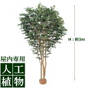 /人工植物/グリーンデコ 大型人工樹ベンジャミン 鉢無 3.0m/送料無料