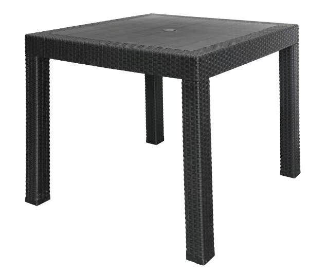 先行予約 ガーデンテーブル ラタン調 屋外 家具 庭 プラスチック 軽量 ガーデンフ...