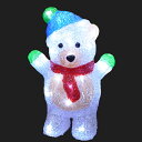 LEDイルミネーション 3Dモチーフライト LED イルミネーション クリスマス ハンドアップベア【メーカー直送/代金引換・同梱不可】