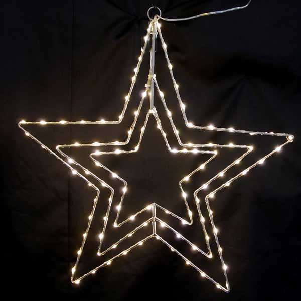 フレームスターモチーフ/フレームレイヤースター/イルミネーション/デコレーション/室内用/クリスマス/コロナ産業