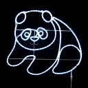 イルミネーション 屋外用 お正月 正月飾り クリスマス 電飾 LED 動物 飾り付け 店舗 装飾 ディスプレイ かわいい イベント キッズ 子供部屋 新年 春節 中華 中国 2D モチーフライト 子パンダ【大型宅配便】 【メーカー直送/代金引換・同梱不可】