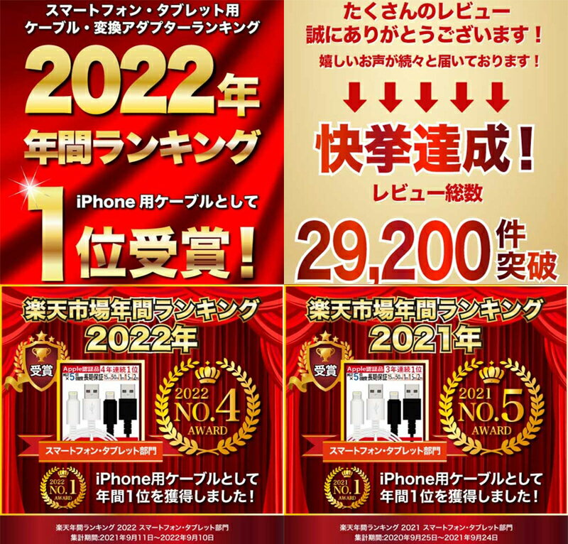 【楽天5年連続1位】 ライトニングケーブル iPhone 充電ケーブル Lightning 充電器 純正 apple認証品 MFi認証 アップル 2.4A 急速充電 純正品質 15cm 50cm 1m 1.5m 2m 3m iPhone14 Pro Max Plus 13 mini 12 11 SE XR XS 8 7 iPad 耐久 丈夫 タフ 細い 長期保証 送料無料 PKT2