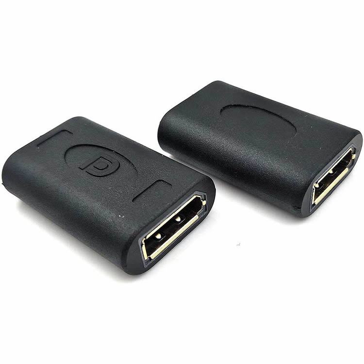 DisplayPort 延長コネクタ 中継コネクタ DisplayPort メス-DisplayPort メス DisplayPortケーブル 延長アダプター