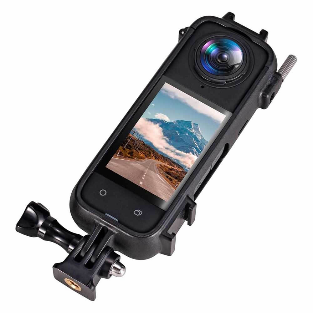 Insta360 X4 �б� �ե졼�� �ݸ�ϥ����� ������ �Хåƥ꡼�򴹲�ǽ �������� 1/4������ͥ����դ� ���󥹥�360 X4 �ѥΥ�ޥ���饢�������꡼