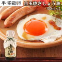 \ 1000円ポッキリ 送料無料 / 半澤鶏卵 目玉焼きしょう油(100ml)2本 セット 調味料 醤油 しょうゆ 専用 だし醤油 卵かけごはん 卵かけご飯 朝...