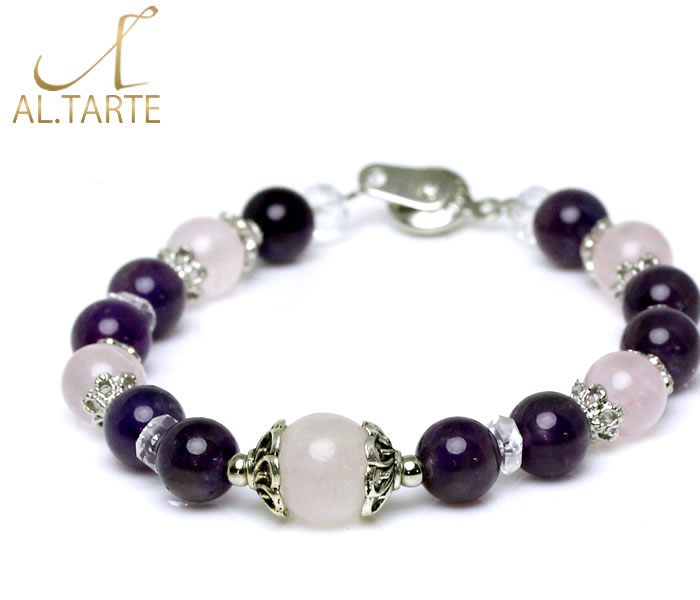 人気 セール 独占販売! アルタルト 限定スペシャル ブレスレット 天然石 パワーストーン ローズクォーツ 水晶 クリスタル アメジスト レディース ラッピング...