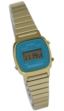 カシオ CASIO レディース 腕時計 スタンダード デジタル LA670WGA-2D ゴールド ブルー 防水 小さい かわいい 人気 プレゼント おすすめ