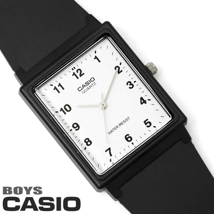 チプカシ 腕時計 アナログ CASIO カシオ チープカシオ ウレタンベルト MQ-27-7B メンズ レディース ボーイズウォッチ 軽量 ブラック レクタンギュラー ホワイト 激安 プレゼント 人気