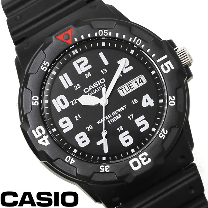 【電池交換可】チプカシ 腕時計 アナログ CASIO カシオ チープカシオ メンズ MRW-200H-1B ウレタンベルト 激安 ブランド ダイバーズ風ウォッチ カジュアル スポーツ 人気 父の日 WATCH うでどけい とけい TOKEI