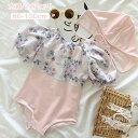 子ども 水着 ワンピース型 花柄 女の子 ワンピース 水着 短袖 子供 キッズ みずぎ ベビースクール水着 スポーツウエア スイムウェア タンキニ ガールズ 子ども用 おしゃれ スイミング 水遊び 赤ちゃん(4)