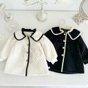 送料無料 ジャケット コート トップス 羽織り ベビー キッズ 赤ちゃん 子供 ベビー服 子供服 女の子 ガーリー 春 秋 冬 フレア フリル バイカラー モノ...