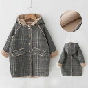 ダッフルコート キッズ フード付きコート 裏起毛 コート チェック柄 ボアコート 子供服 ジャケット 子供 ラシャコート ふわふわ 長袖 女の子 キッズコート アウター ベビー服 子供 ボア アウター 羽織り ジャケット こども