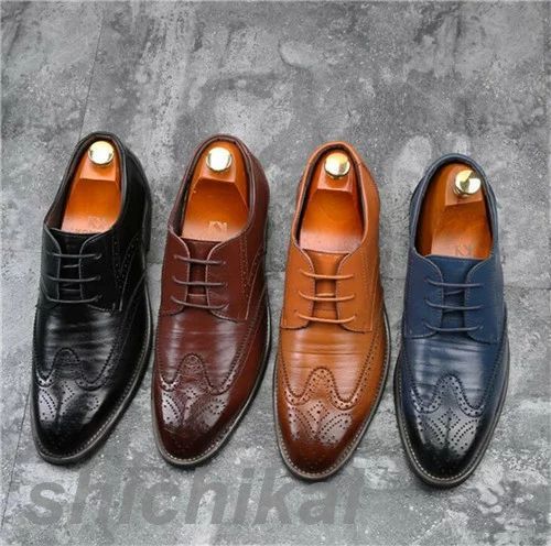 ビジネスシューズ ウイングチップ 通気メンズ 疲れない 防滑ソール歩きやすい 革靴 おしゃれ 4色 THOM ..