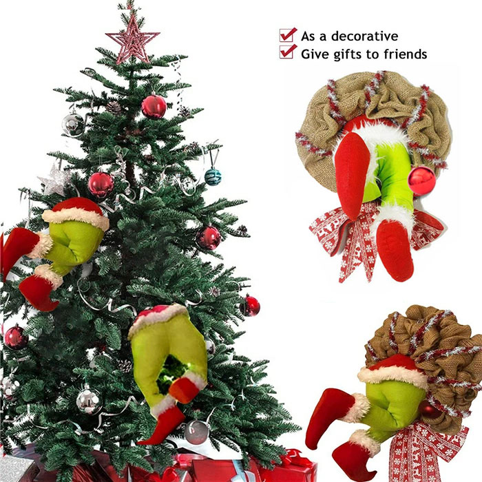 クリスマス オーナメント クリスマス リース 面白い クリスマスリースを盗む サン...