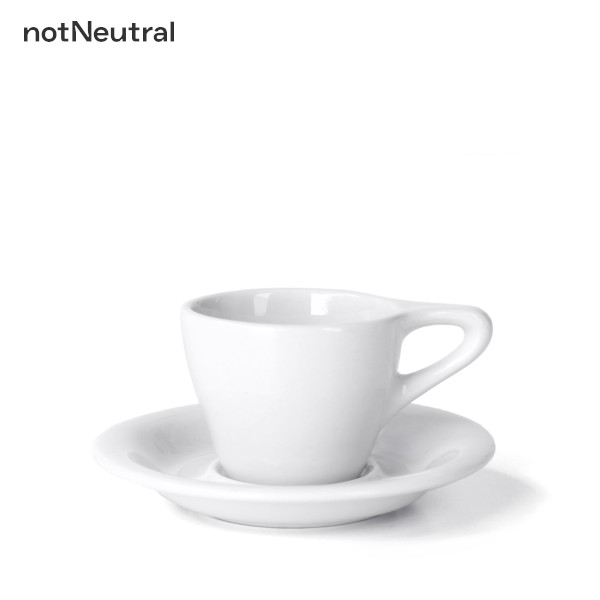 notNeutral nN LN Espresso Cup & Saucer 3oz White 8