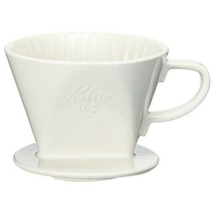 102シリーズ用陶器製コーヒードリッパーです。 カラー：ホワイト 重量：0.43kg 材質：陶器製 備考：2-4人用 JANコード：4901369502043