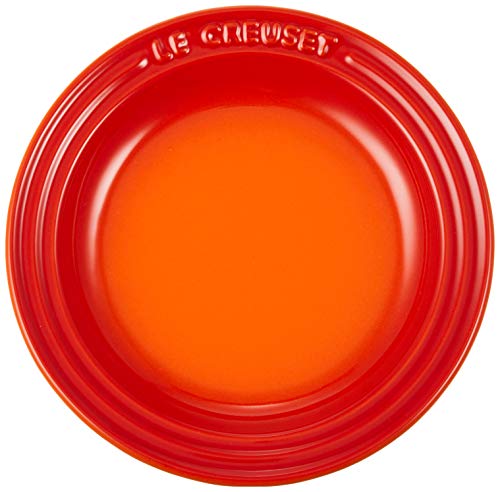 ル・クルーゼ(Le Creuset) 皿 ラウンド・プレート LC 15 cm オレンジ 耐熱 耐冷 電子レンジ オーブン 対応 オーブン皿 耐