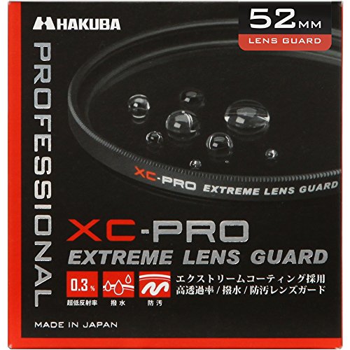 ハクバ HAKUBA 52mm レンズフィルター XC-PRO 高透過率 撥水防汚 薄枠 日本製 レンズ保護用 CF-XCPRLG52 月食 紅