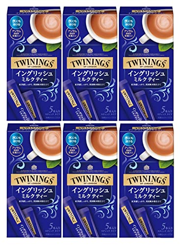 イングリッシュミルクティー・ 13.8グラム (x 30) ・原材料:砂糖、粉あめ、植物油脂、ホエイパウダー、紅茶エキス、乳糖、脱脂粉乳、紅茶粉末、食塩/pH調整剤、乳化剤、リン酸Ca、カゼインNa、環状オリゴ糖、香料、（一部に乳成分を含む）・内容量:69g(13.8g×5本)×6箱・商品サイズ(高さx奥行x幅):16cm×24cm×8cm説明 商品紹介 イギリスで親しまれているような、濃厚な紅茶のコクと香りが味わえるミルクティー。アッサム微粉砕茶葉を加え、紅茶本来のコクと旨み、芳醇な香りをいかした贅沢な味わいです。水にも溶ける! アッサム微粉砕紅茶葉入り。【スティック&インスタント】 ご注意（免責）＞必ずお読みください ●細かい紅茶葉やミルク分が残ることがありますが、そのままお飲みになっても品質に問題はありません。 ●個包装開封後はすぐにお召し上がりください。 ●熱湯の取り扱いには十分ご注意ください。