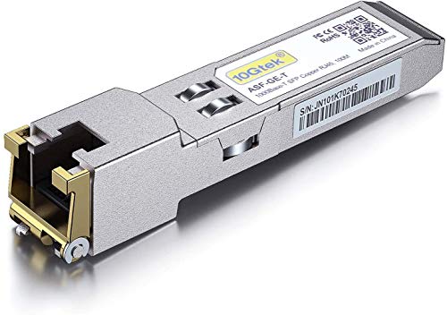 10Gtek 1.25G SFP-T 1000Base-T カッパー SFPモジュール SFP to RJ45 SFP 光トランシーバ Cisc