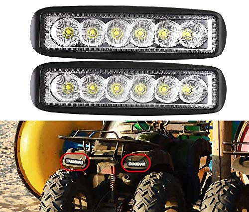 X-STYLE LEDワークライト 18W フォグランプ 狭角 6連 LED 高輝度 作業灯 防水・防塵・長寿命・防振・耐衝撃 汎用 車外灯 農