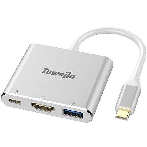 USB Type c HDMI アダプタ　Tuwejia usb タイプc 4K 解像度 hdmiポート+USB 3.0高速ポート+USBタイプ