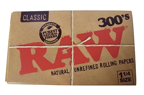 300枚入×2パック RAW 300 039 s Classic Natural Unrefined Rolling Papers 1 1/4Size