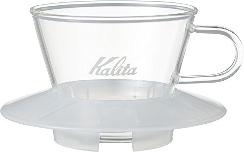 カリタ Kalita コーヒー ドリッパー ウェーブシリーズ ガラス製 1~2人用 クリア WDG-155 #05066