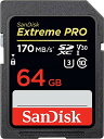 SanDisk 64GB Extreme PRO UHS-I SDXC 170MB/s SDSDXXY-064G TfBXN COpbP[Wi