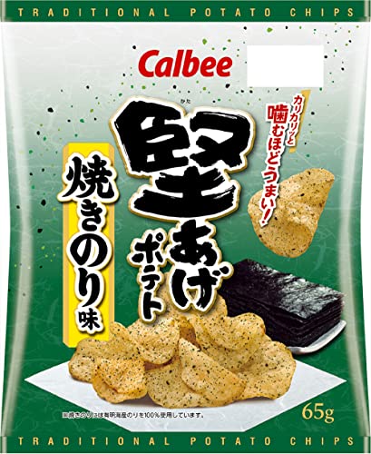 カルビー 堅あげポテト焼きのり味 65g×12袋