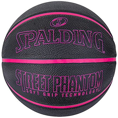 SPALDING(スポルディング) バスケットボール ストリートファントム ブラック×ピンク 6号球 バスケ バスケット