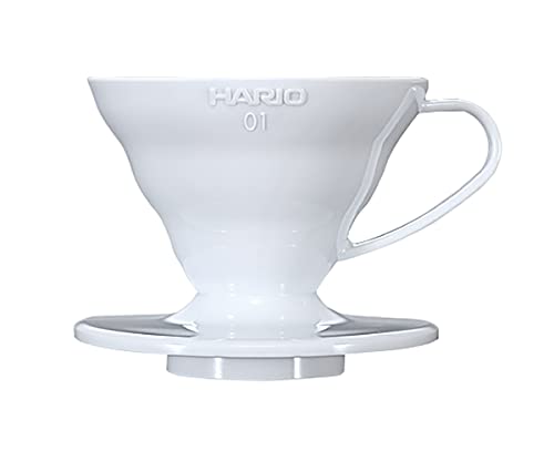 HARIO (ハリオ) V60 01 透過 コーヒードリッパー ホワイト コーヒードリップ 1~2杯用 VDR-01-W