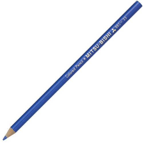 三菱鉛筆 色鉛筆 880単色 青 1ダース K880.33