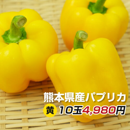 楽天ドキッとくまもと丸かじりハピベジ【私だけの贅沢お野菜！】美容食材で大注目！《熊本産火の国パプリカ黄》【私達が愛情と優しさで育てた可愛いパプリカ】【M/Lサイズ混み20玉】“古閑自然農法”熊本から笑顔の食卓へ！【送料無料】甘～い肉厚ジューシ−！“美容にも注目の野菜”九州/野菜/熊本/新鮮/安全/